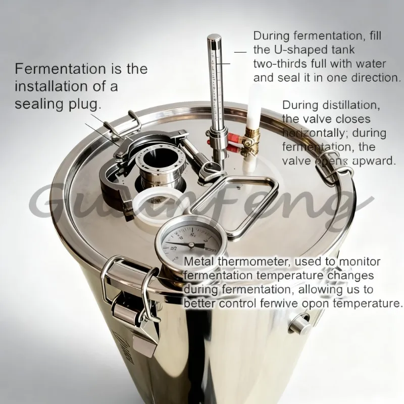 Small distilling pot equipment, household Baijiu stainless steel distiller, Baijiu brewing project