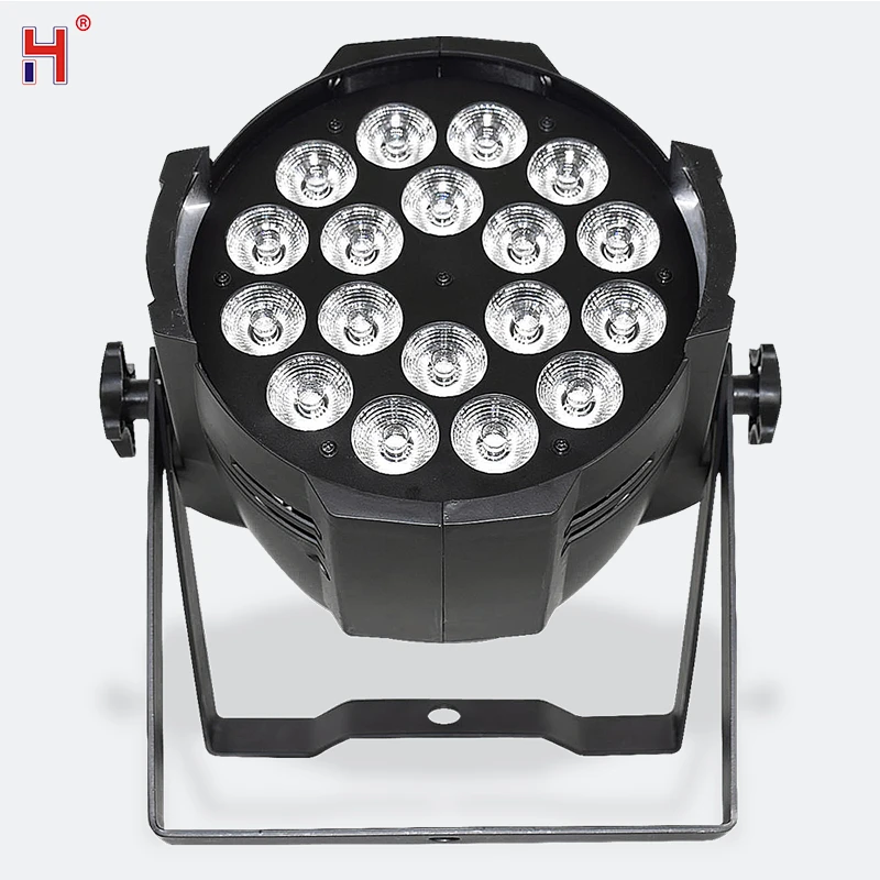 HongYi LED Par Light 18x12W RGBW Color Mixing DMX Control Stage Lights Aluminum Equipment For DJ Disco Uplight