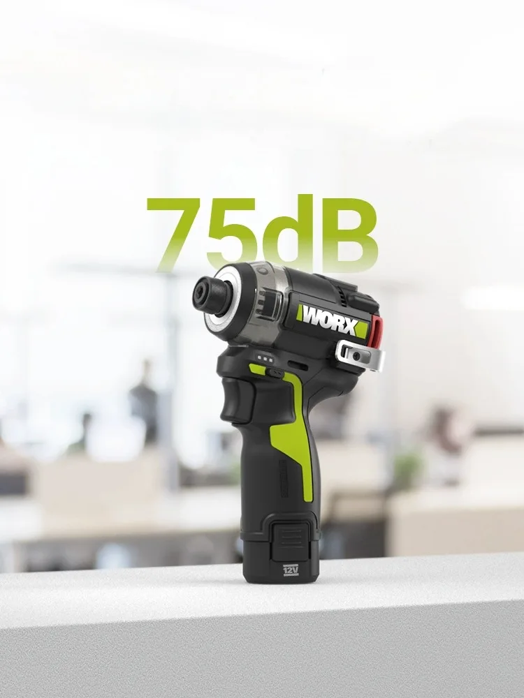 WORX WU138 2.5Ah بطارية 3.0Ah شاحن 0il ضغط فرش تأثير الحفر 12 فولت 50Nm 1300 دورة في الدقيقة 4000bpm الذكية مخلب الحفر الكهربائية #4