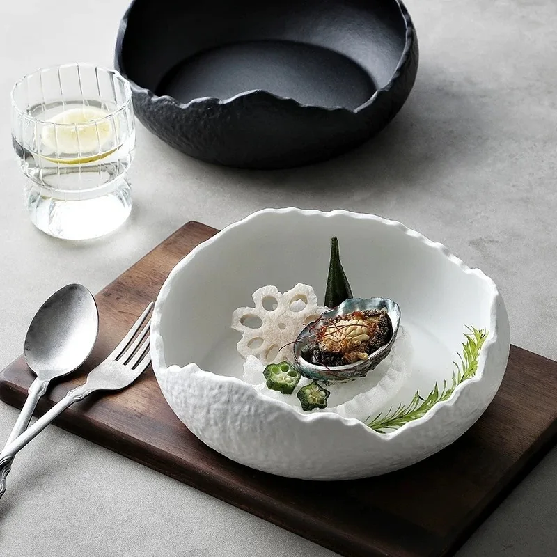Premium Ceramic Soup Bowls Dessert Bowls Yogurt  Creative Cold Dish for Hotel Molecular Gastronomy