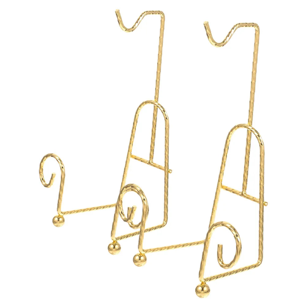 

2pcs Rack Gilded European Hollow Coffee Cup Rack Ceramic Plate Stand Tea Cup Holder Coffee Station Organizer Home Office