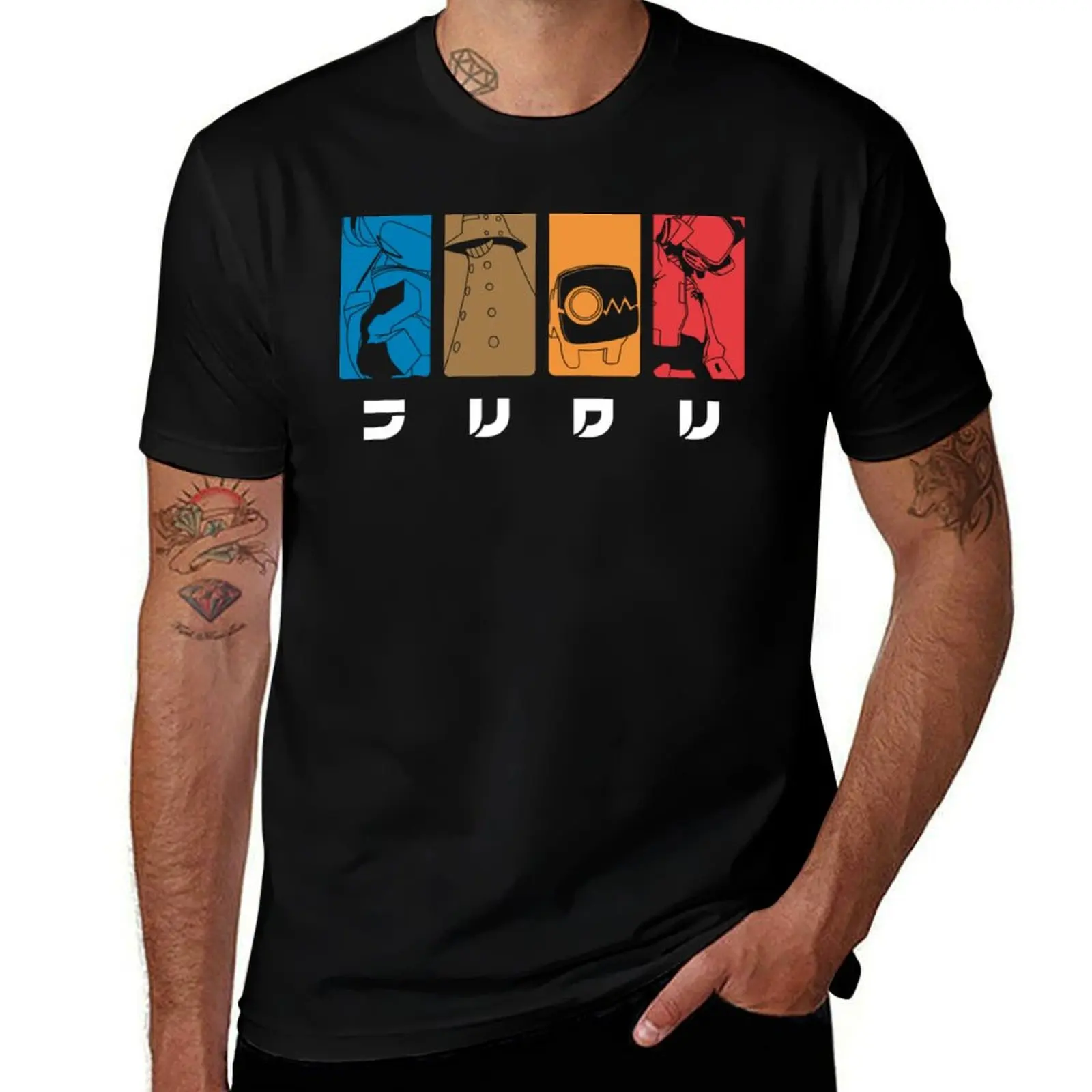 

FLCL Classic T-Shirt cotton t shirt man t shirts cotton 100% T-Shirt