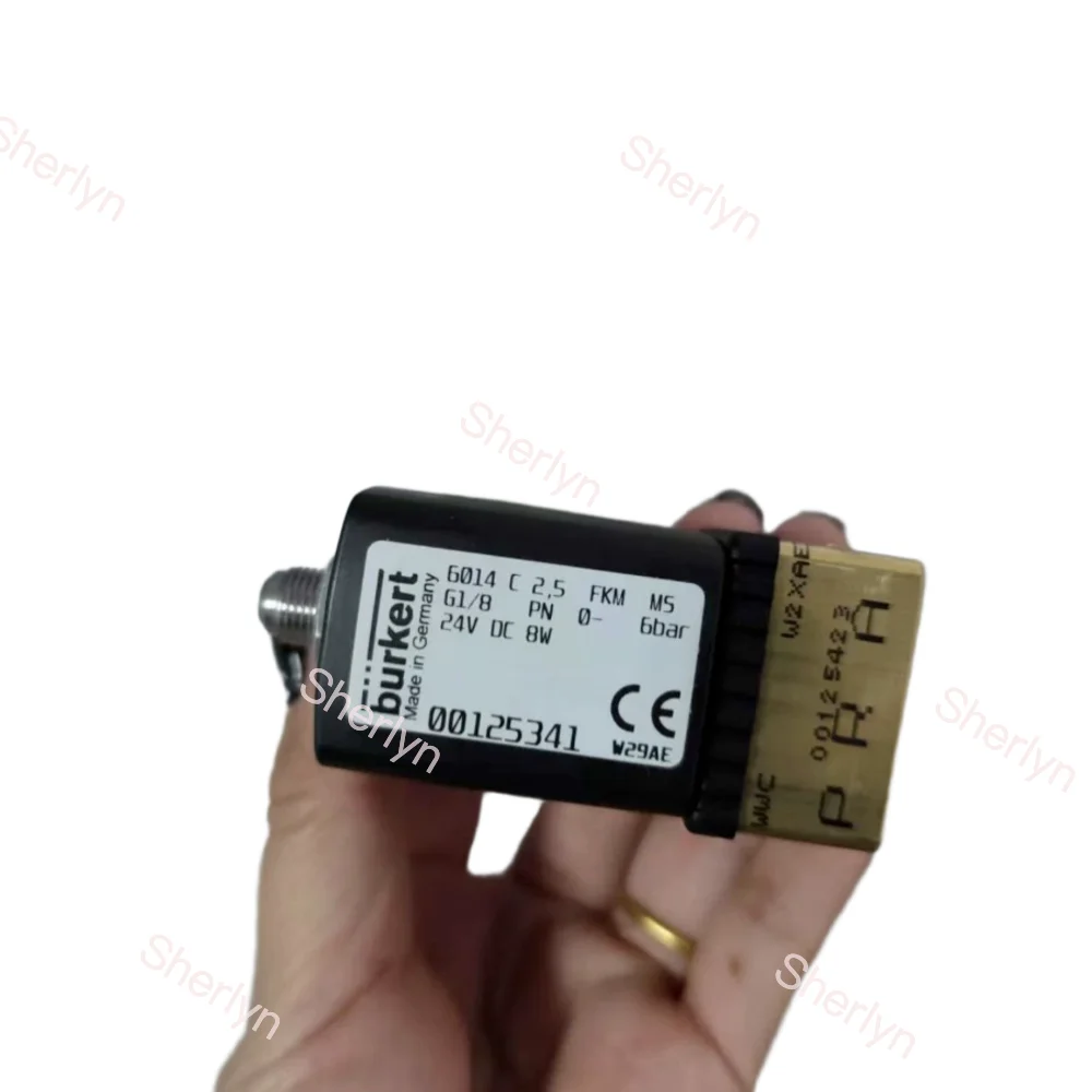 Burkert Solenoid Valve 00125341 6014 C Normally Closed G1/8 00125340 00125342  Flow Hole 2.5