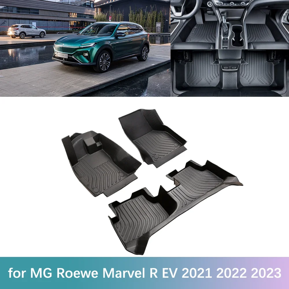 

TPE Rear Trunk Floor Mat for MG Roewe Marvel R EV 2021 2022 2023 Car Boot Cargo Liner Luggage Compartment Pad Rug Accessories