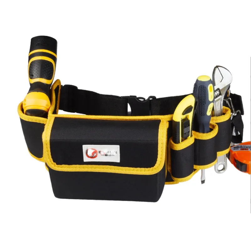 1PC Waist Pockets Electrician Tool Bag Multi-pockets Tool Bag Oganizer Carrying Pouch Tools Belt Waist Pocket Case