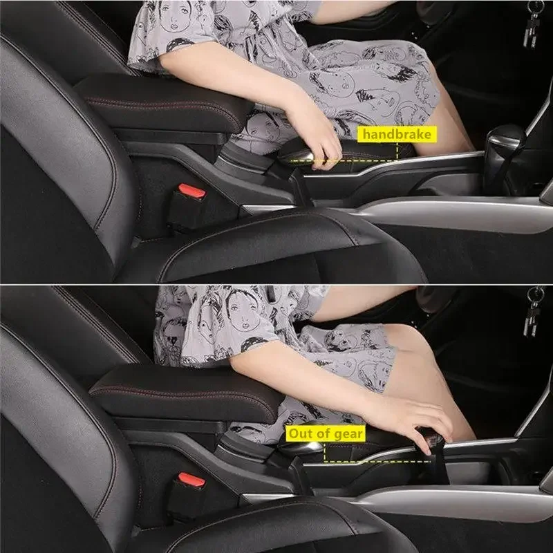 For Toyota Yaris Vitz 5dr Hatchback 2005 2006 2007 2008 2009 2010 2011 Car Armrest Box Internal Modification USB Led Accessories