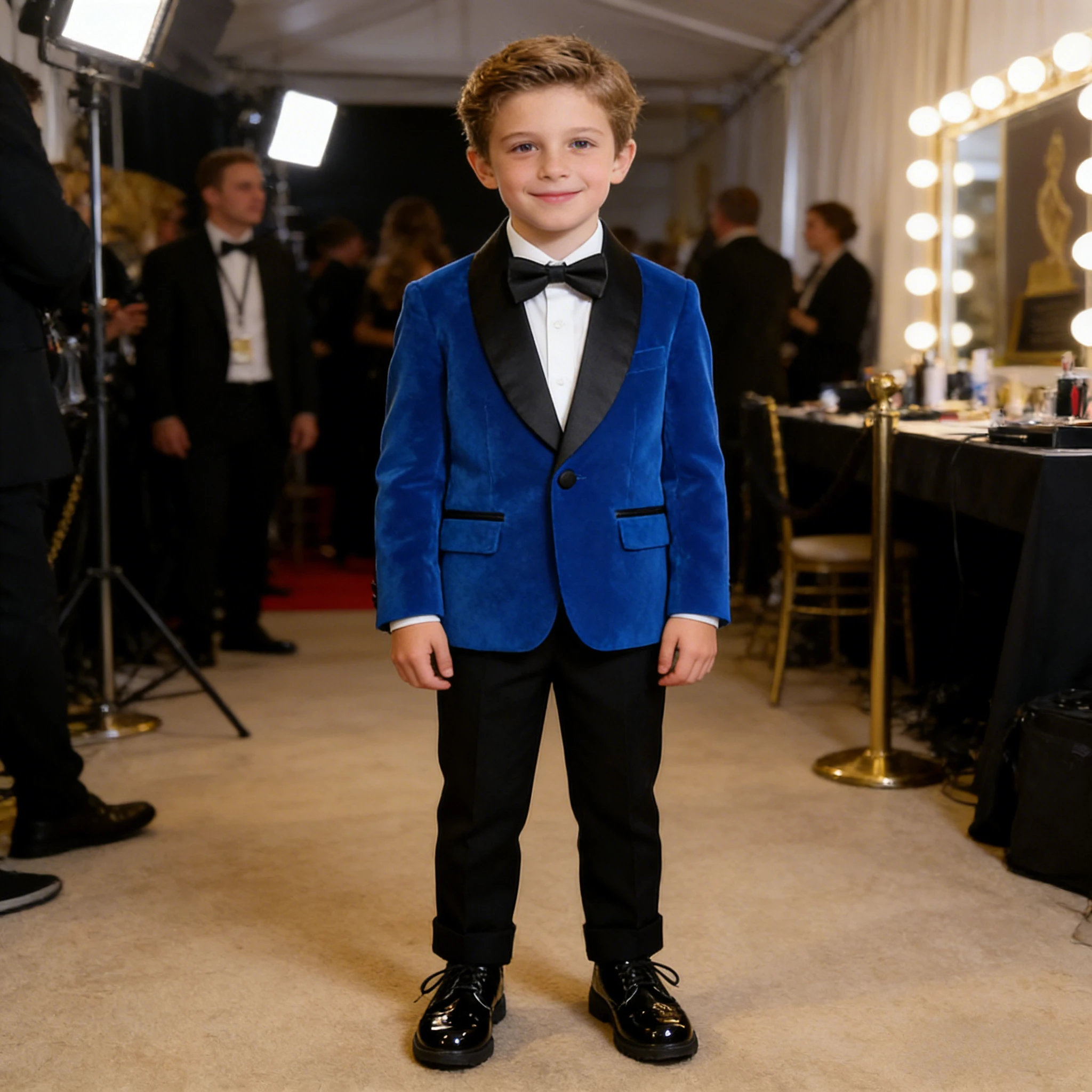 Children One Year Old Birthday Tuxedo Outfits Black Elegance Velvet Weddings Suit for Boys Gentleman Piano Performance Costume
