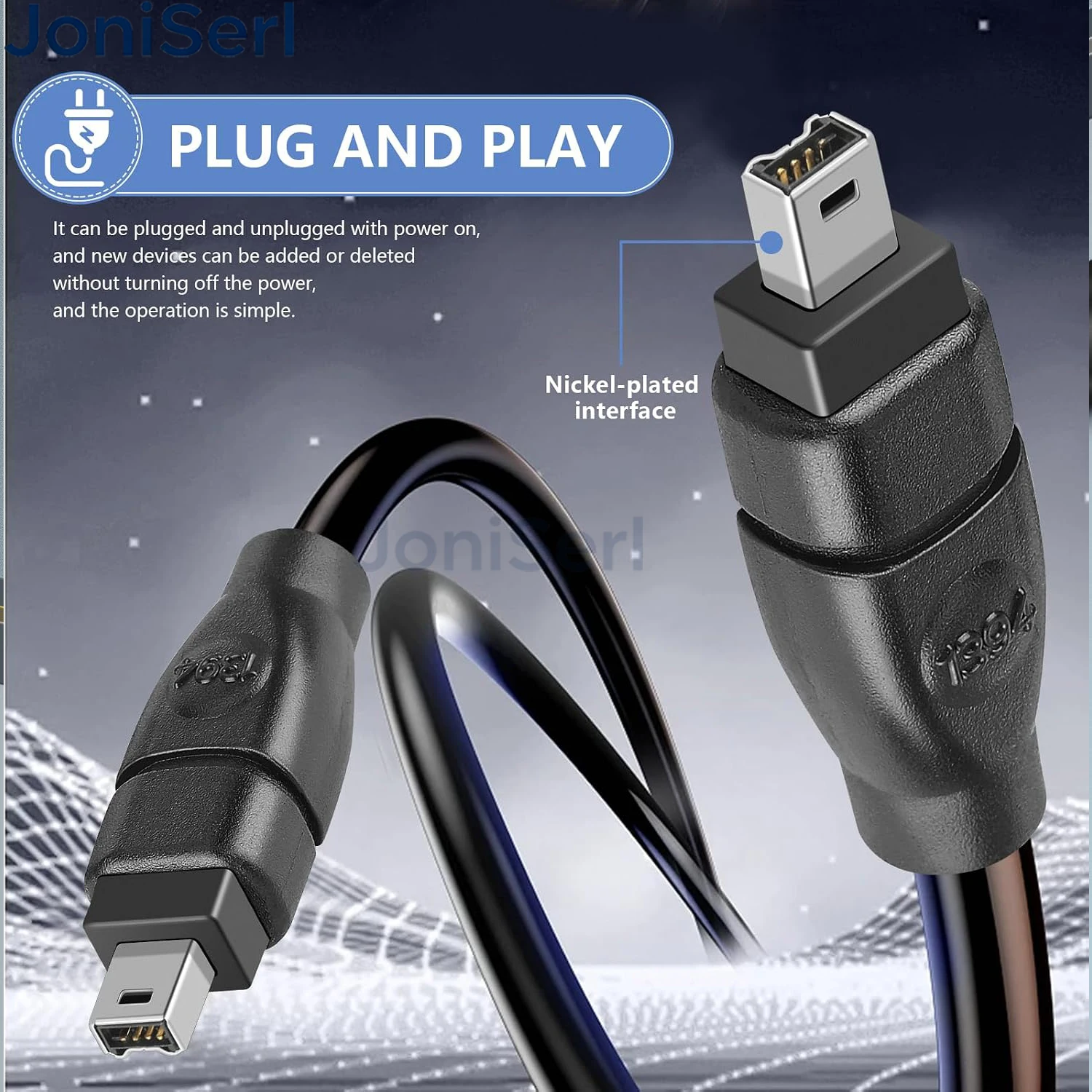 4 Pin 6 Pin 9 Pin IEEE 1394 Firewire Cable Firewire 400/800 iLink DV Cable for Computer Laptop to Industrial Camera Camcorder