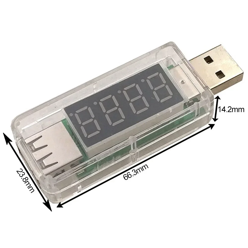 1pc Digital USB Mobile Power Charging Current Voltage Tester Meter Voltmeter Ammeter Electrical Instruments Parts