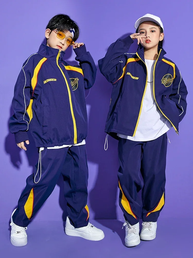 

Sports Games Clothing Children's Street Dance Fashion Clothing Primary School Student Set Spring and Autumn Hip Hop Performance