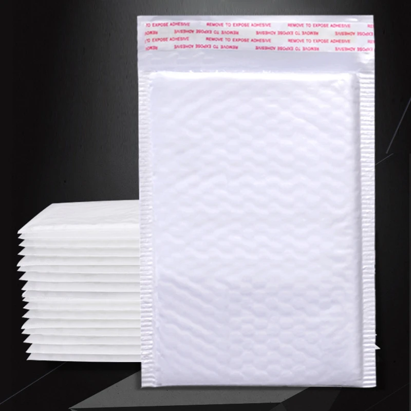 50pcs White Bubble Envelope Bags Self Seal Mailers Padded Shipping Envelopes With Bubble Mailing Bag Shipping Gift Packages Bag