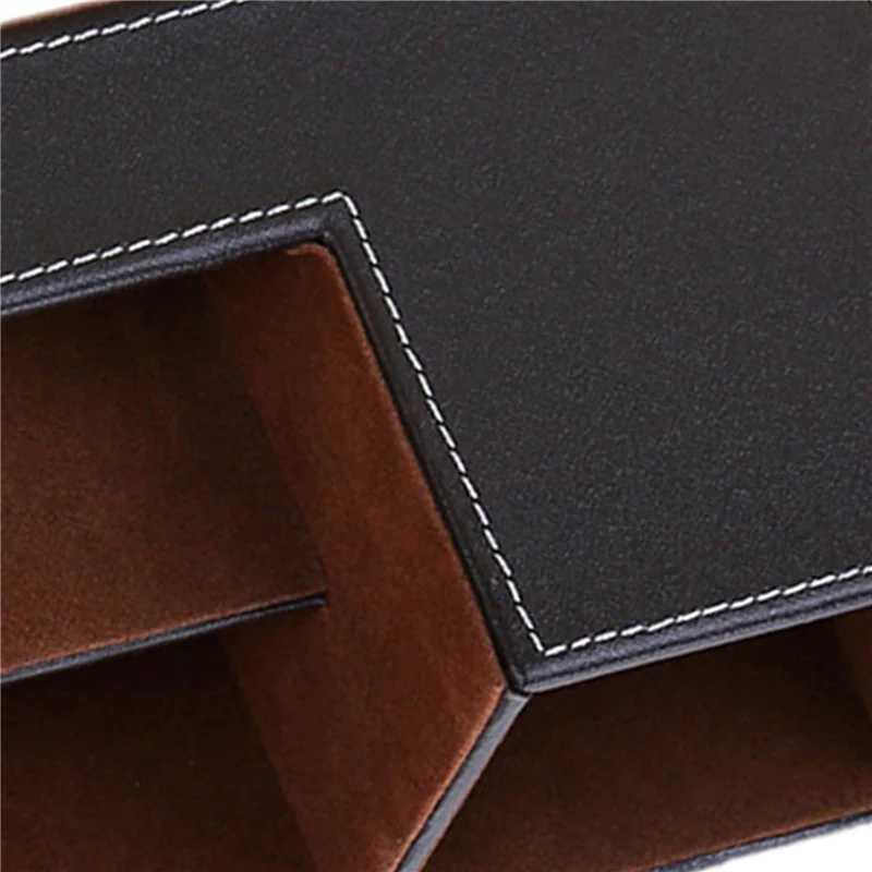 

WORTHOWN-2X Leather Desk Organizer,Office Supplies Holder Desktop Stationery Storage Box For Business Card, Pen, Pencil,Remote D