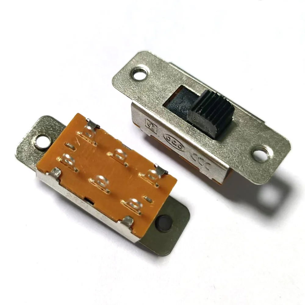 Toggle Switch SS-22K28 3-Speed High Current Slide Switch Car Refrigerator Power Switch 2-Speed 6-Leg Handle Height 5MM