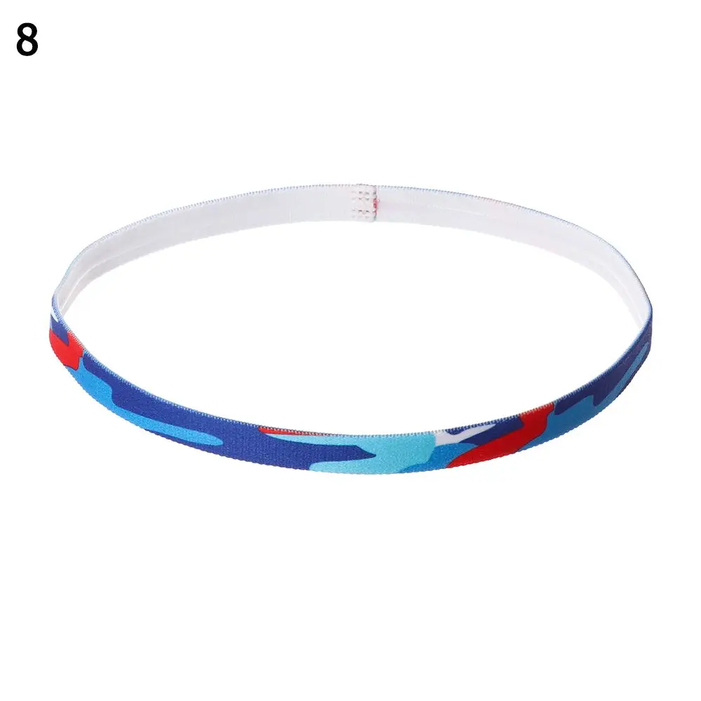 Fashion Gym Anti-slip Stripe Print Running Headwear Fitness Headband Sport Hairband Yoga Sweatband