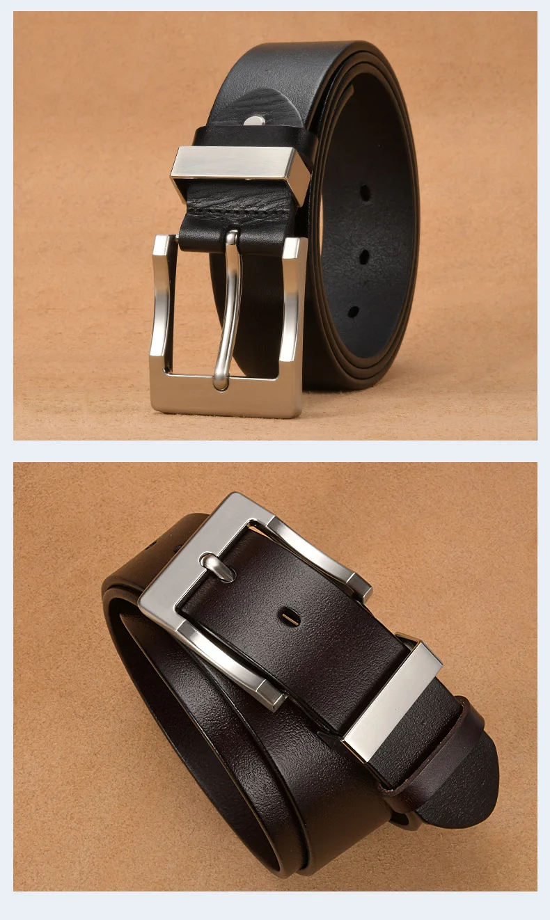 الرجال أزياء خمر الجلود الطبيعية مشد الذكور جلد البقر حزام عريض J340