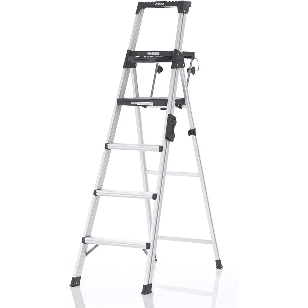 COSCO 2061AABLKE Signature Series Step Ladder, 6ft, Steel