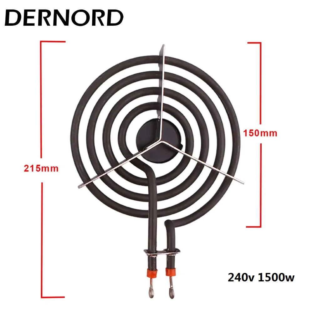 DERNORD 240v Electric Stove Burner Replacement Air Coil Heating Element 1500w/2100w for Cook-top Stove Spiral Heater