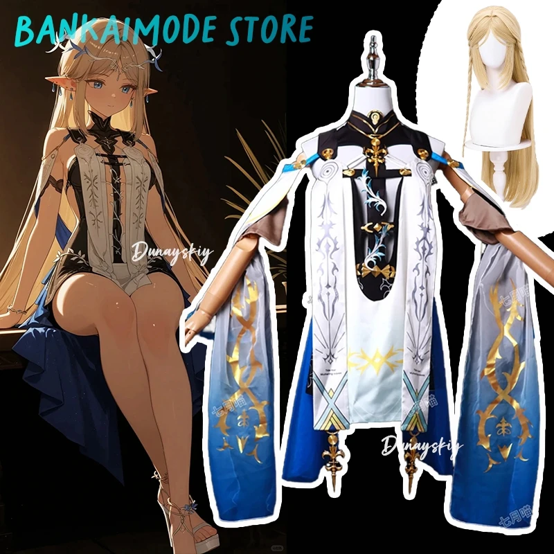 

Cartethyia Anime Cosplay Wuthering Waves Costume Cartethyia Sexy Dress Wig Uniform Game Anime Role-play Outfit Women's Dresses