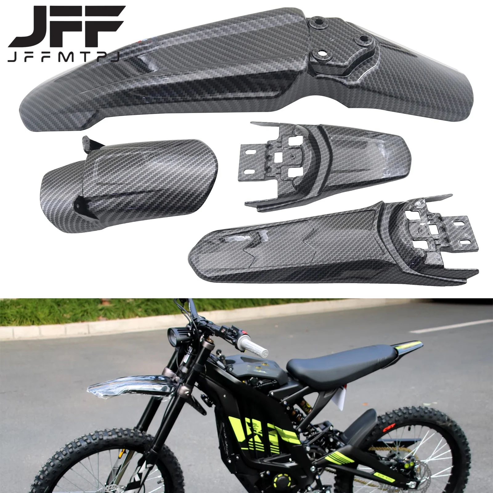 Electric Motorcycle Front Fender & Rear Fender & Rear Wheel Fender For Sur-Ron Light Bee X & Light Bee S For Segway X260 X160