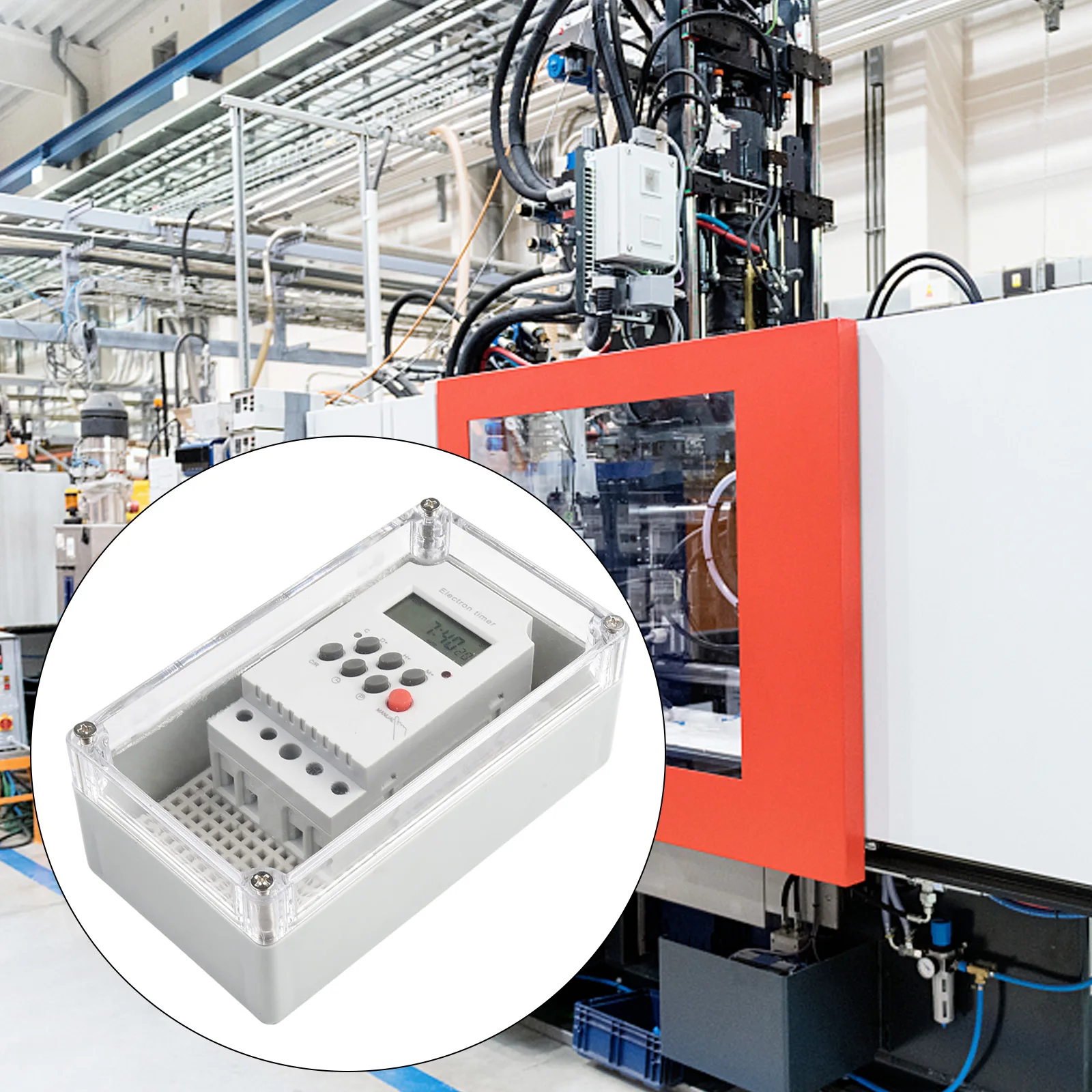 

Robust Digital Timer Switch Designed for Outdoor Use at 230VAC with a Maximum Current Rating of 30A and IP65 Protection