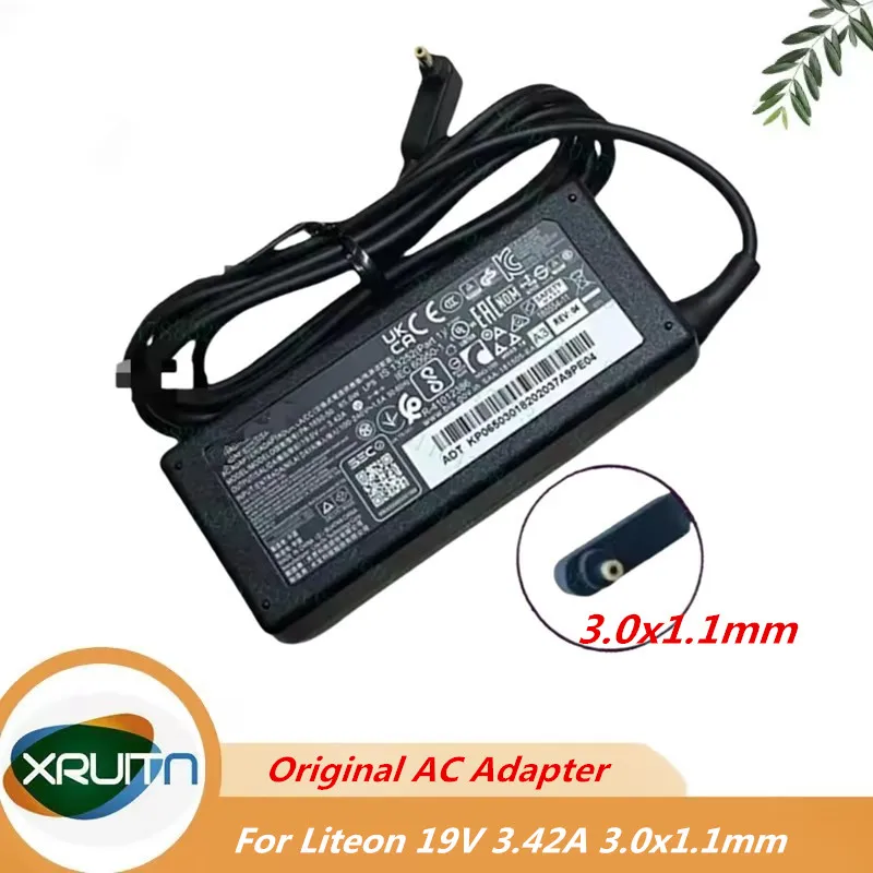 Original LITEON PA-1650-50 19V 3.42A 65W 3.0x1.0mm AC Adapter Charger For ACER Laptop Power Supply A18-065N3A