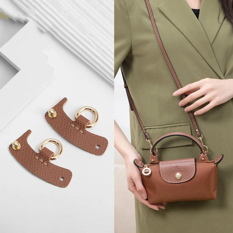 Ledertaschen Riemen für Mini Longchamp Tasche Schulter gurt Knödel Cross body Zubehör für schlag freie Tasche DIY hängende Schnalle