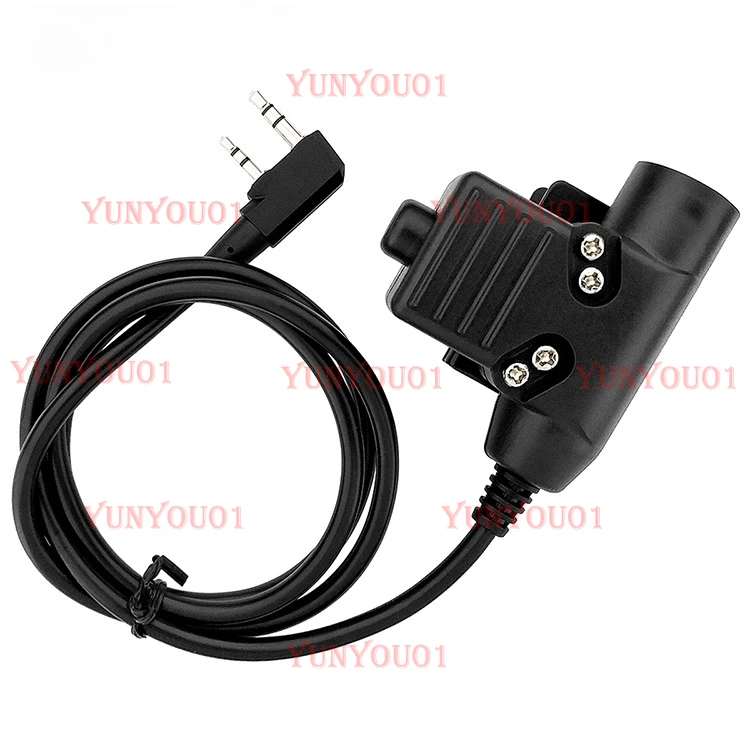 J Standard Large Socket Walkie-talkie Tactical Earphone Transmitter Button Switch Kenwood Interface K Head