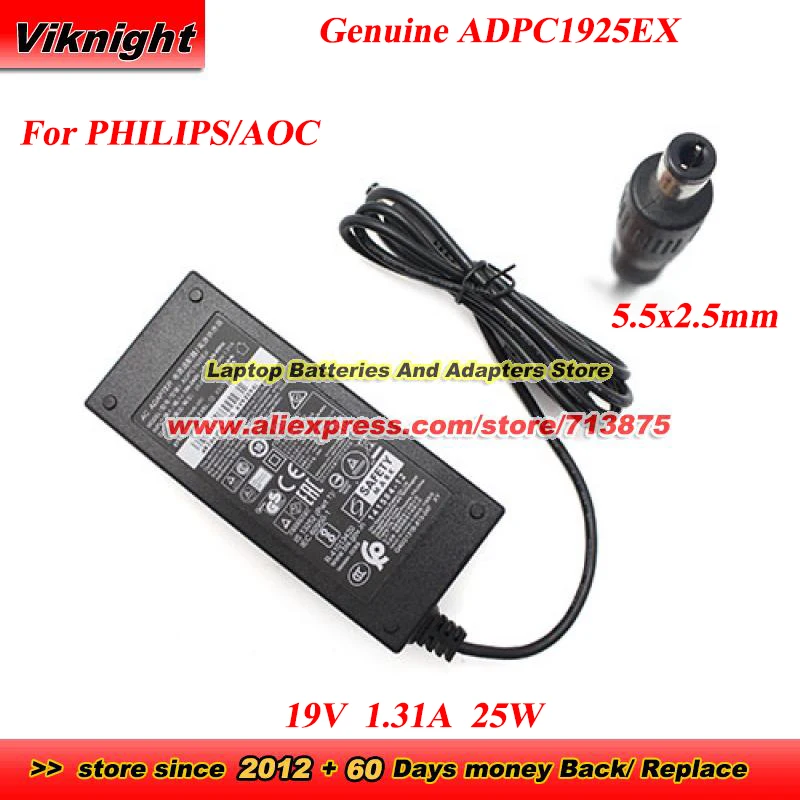 

Genuine ADPC1925EX 19V 1.31A 25W AC Adapter for AOC E2280SWDN E2280SWN I2281F I2281FW I2481FX I2481FXH 238LM00007 24B1H ADPC1925