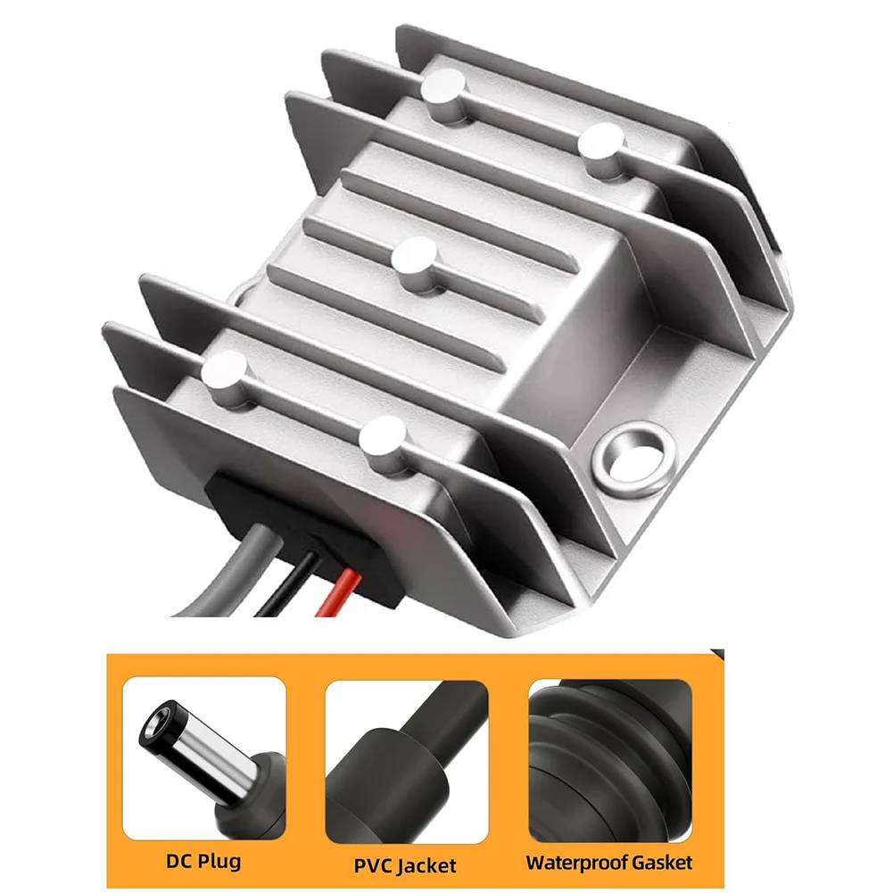 

Power Adapter with Aluminum Shell converting from either twelve or twenty four volts input to thirty volts output