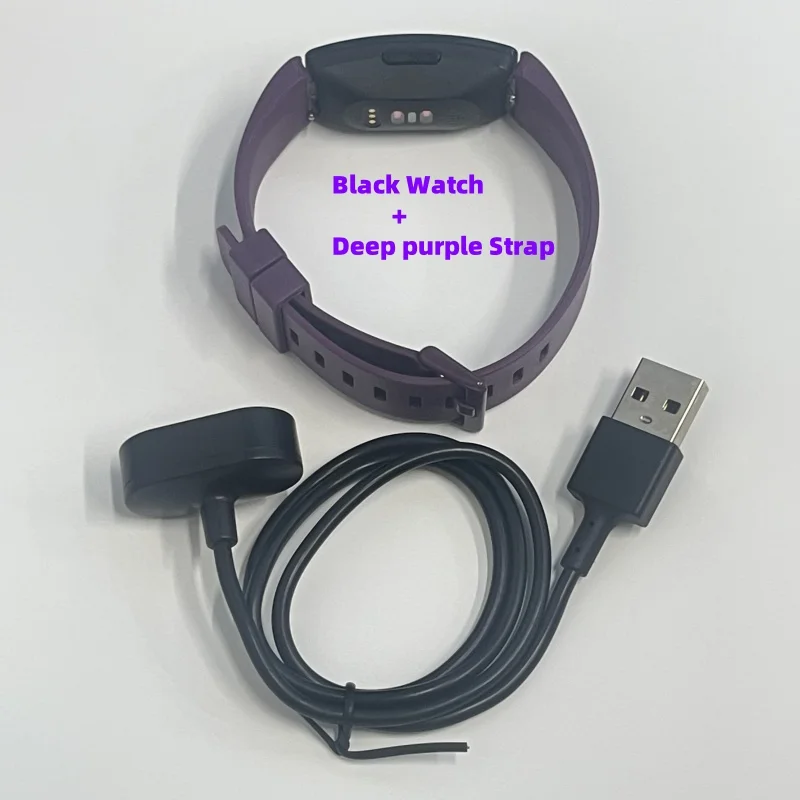 ساعة Fitbit Inspire Hr Fitness Tracker الرياضية الذكية، مراقبة رياضية، مقاومة للماء، معدل ضربات القلب، ساعة ذكية متوافقة مع Ios Android