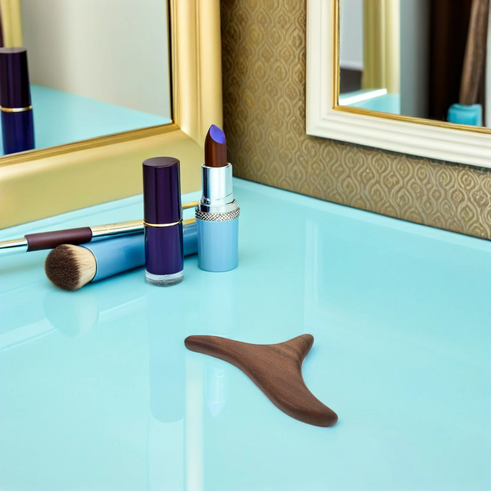 

1 комплект, массажер для ног из зеленого сандалового дерева, инструмент для терапии древесины для релаксации акупунктурных точек, портативная ручная массажная палочка для домашнего офиса