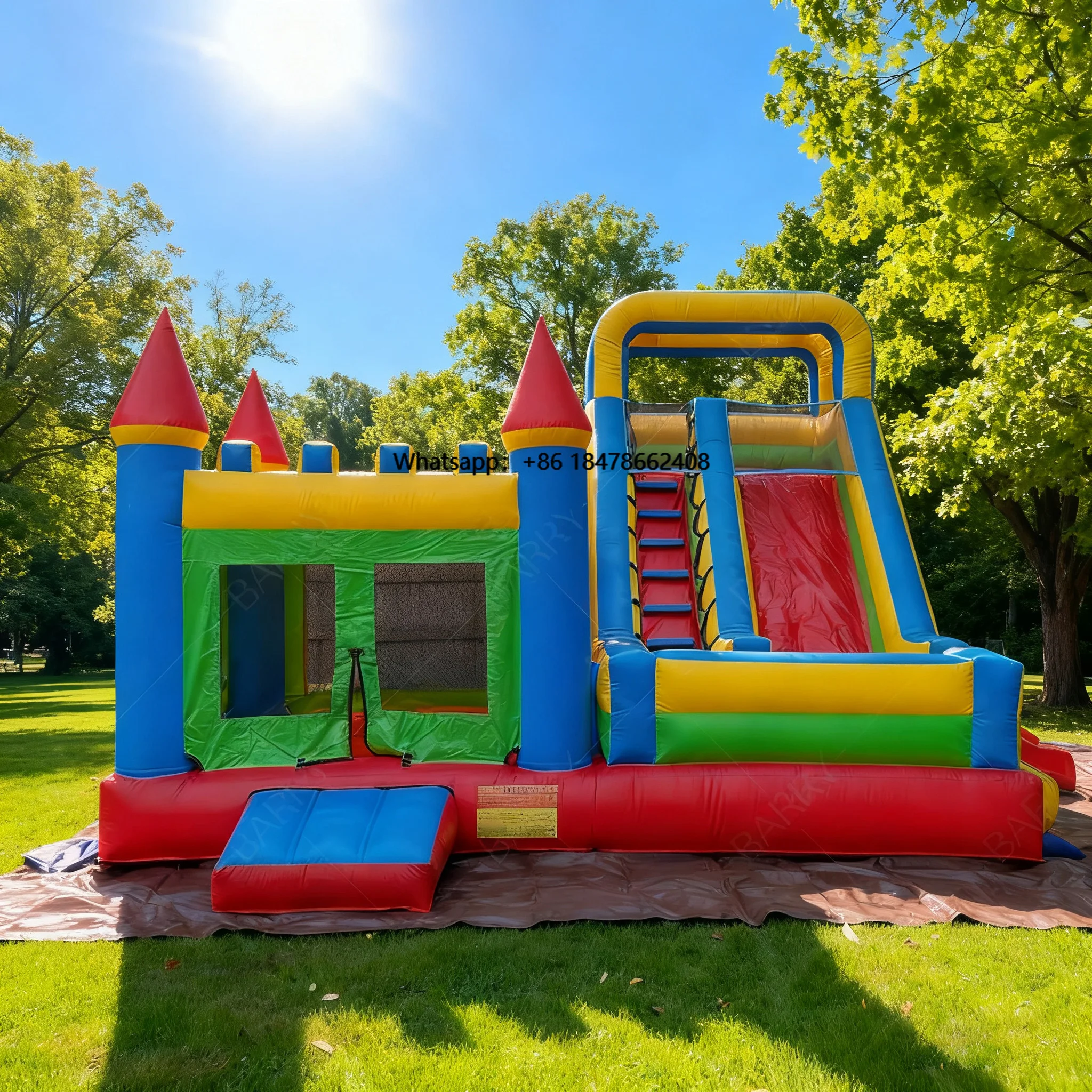 

Customized Kids Moon Inflatable Moonwalk Water Jumper Bouncer Bouncy Castle Jumping Commercial Bounce House Party Rentals
