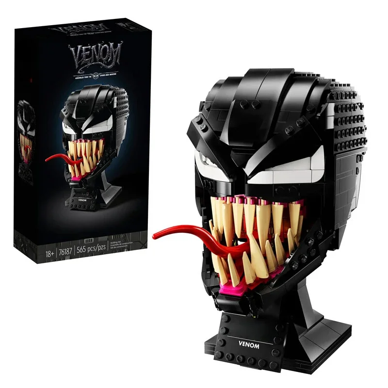 New MOC 76187 Venom Helmet Model Building Block Architecture Education Assembly Model Toy Children's Toy toys for boys