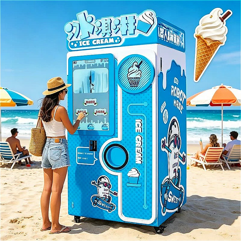 Self Service Frozen Yogurt Maker Countertop 3 Flavor Touch Screen Digital Control For Restaurant Dessert Station Ice Cream Bar