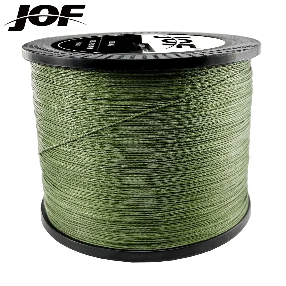 JOF 4 fili intrecciati lenza multifilamento 300M 500M 1000M pesca alla carpa filo intrecciato giapponese accessori per la pesca linea Pe