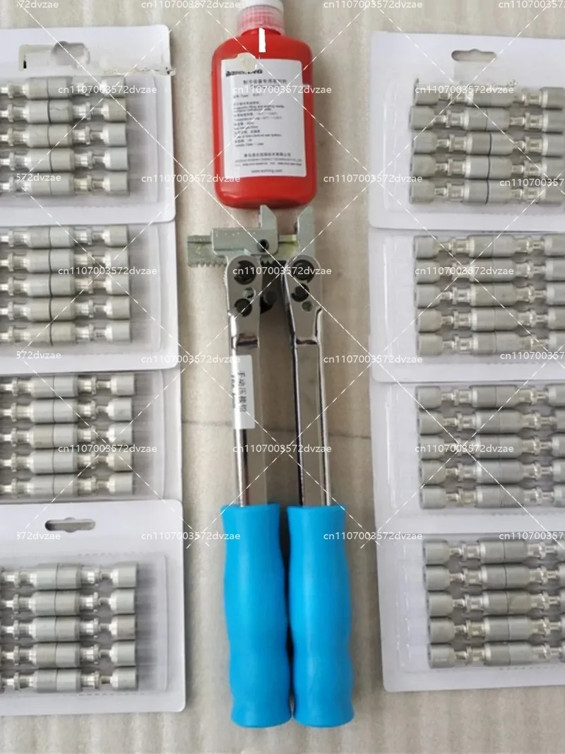 Refrigerator Repair Welding-Free Tool Set Composite Ring Sealing Liquid Frk Press Plier with 50 PCs 80 Pcs Lock Ring