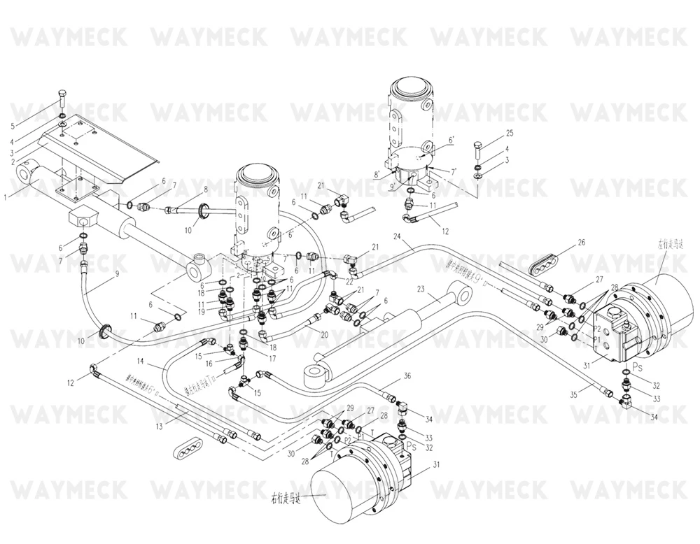 China Small Mini Excavator Spare Parts Alternator