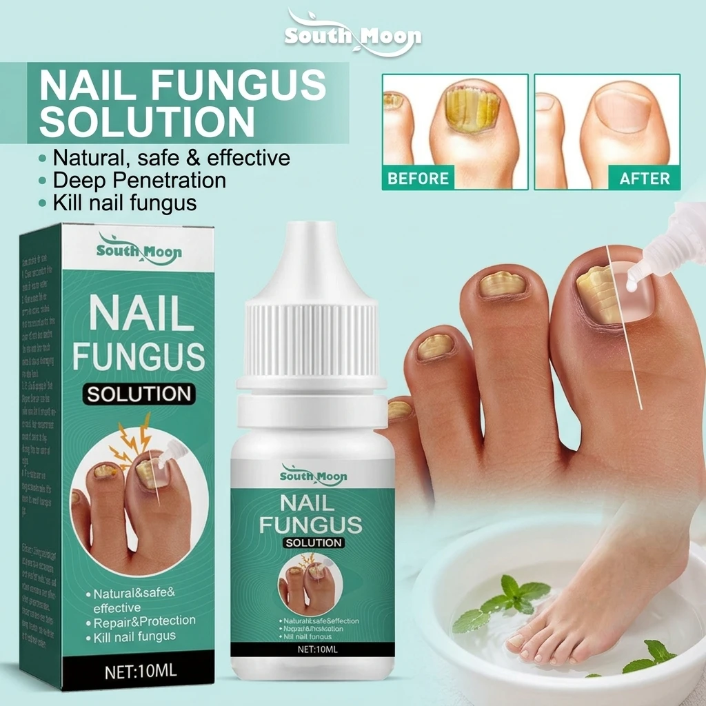 10ml Nail Care Essence for Thickening Yellowing Ingrown Gray Nails Nail Polish Repair Solution for Healthy Beautiful Nails