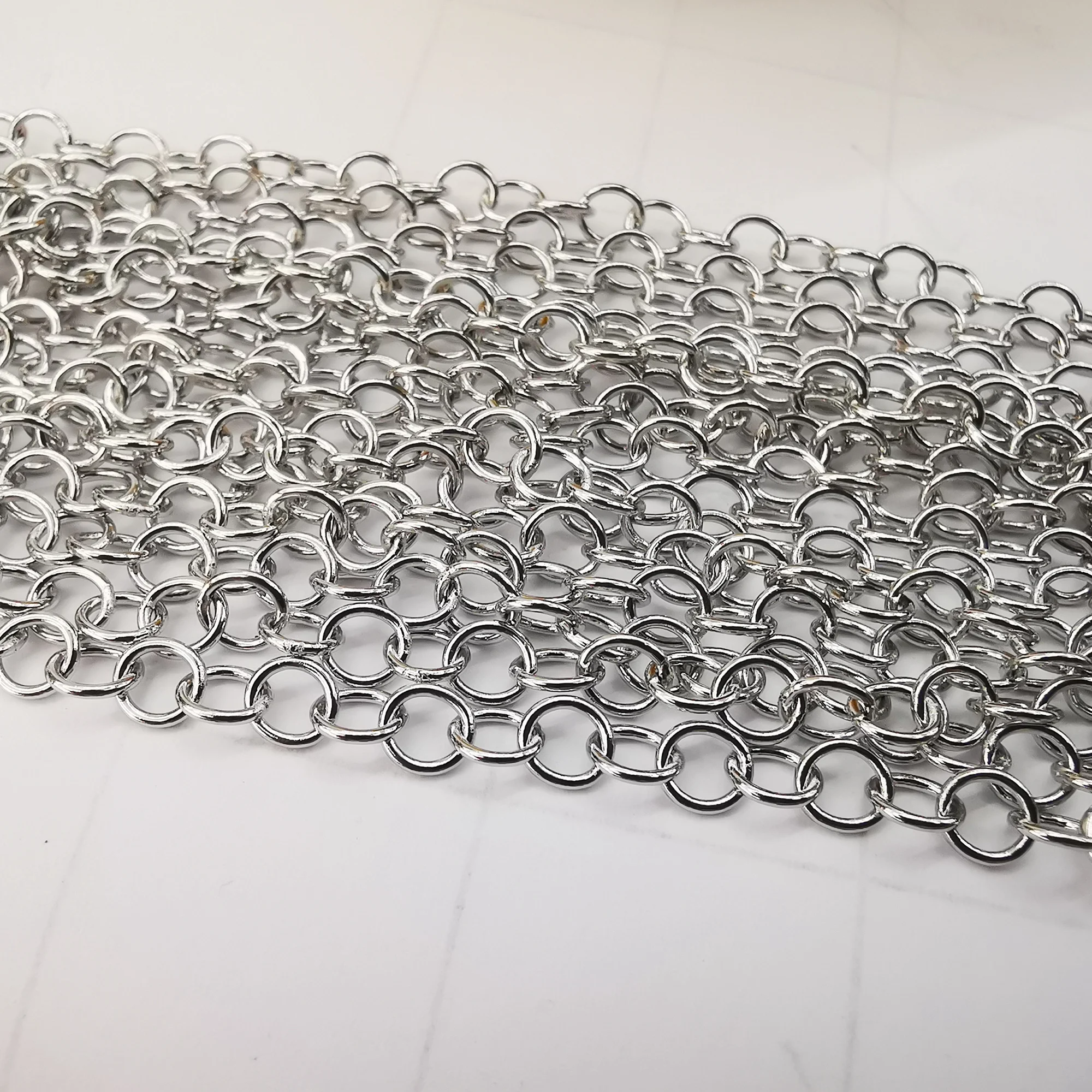 10meter in Bulk 5mm Round Rolo Chain Welding Link Chain Stainless Steel Jewelry Finding Marking DIY