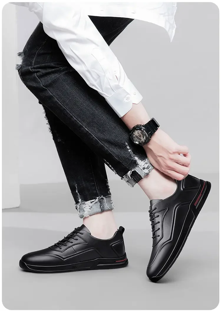 MODX 2025 high-end quality men's top layer casual leather shoes