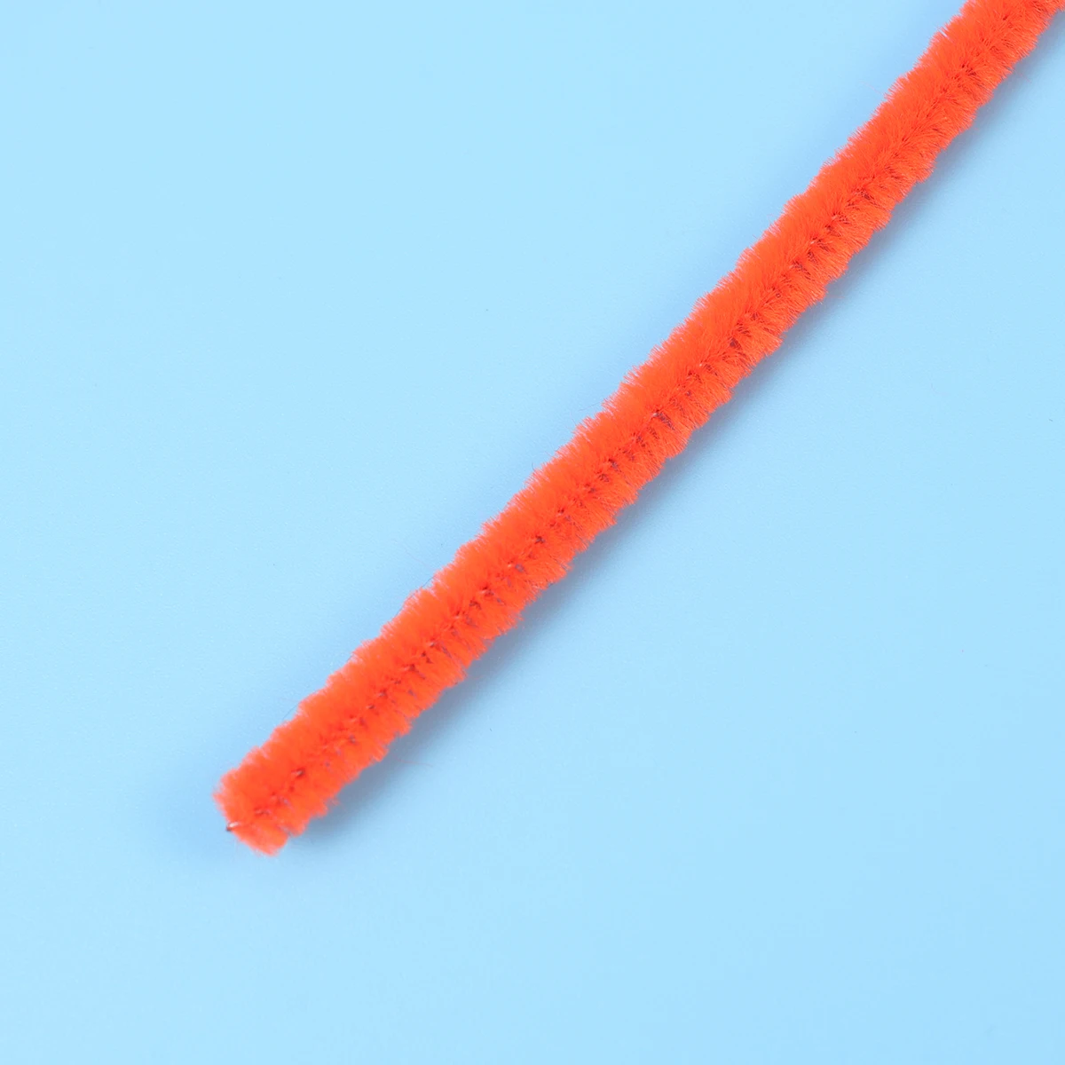100pcs Twistable Diy Chenille Stems For Rods Kids Art Craft Projects Flexible Modeling Diy Chenille Stems Orange