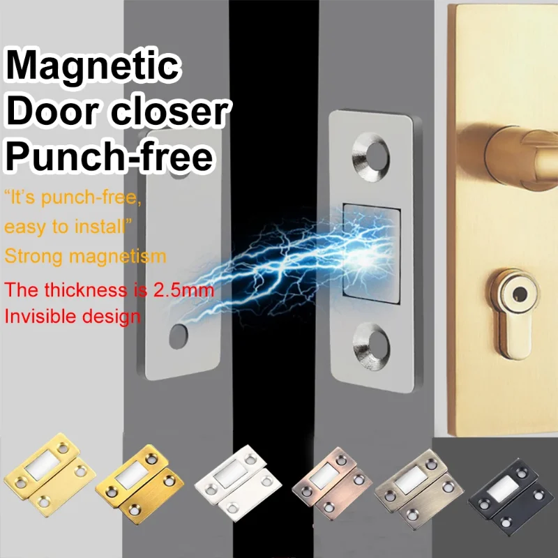 Strong Magnetic Cabinet Catches Ultra Thin Unvisible Cabinet Door Magnet Closer Catch Magnetic Latch Cupboard Flat Type