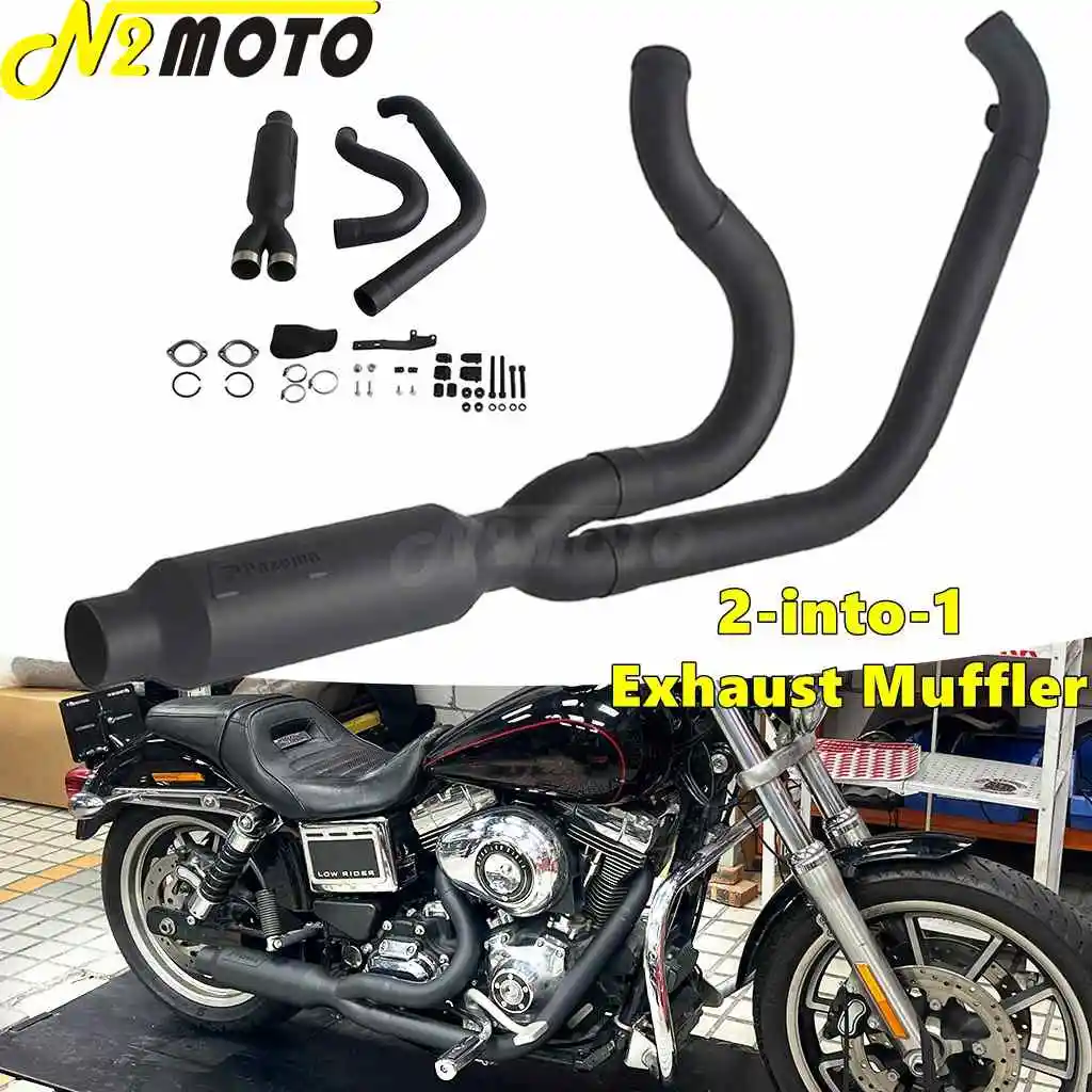 

For Harley Touring Exhaust Muffler Motorcycle Full System Pipe Road King Electra Street Glide FLHT FLHR FLHX FLTRX FLTRU 2017-25
