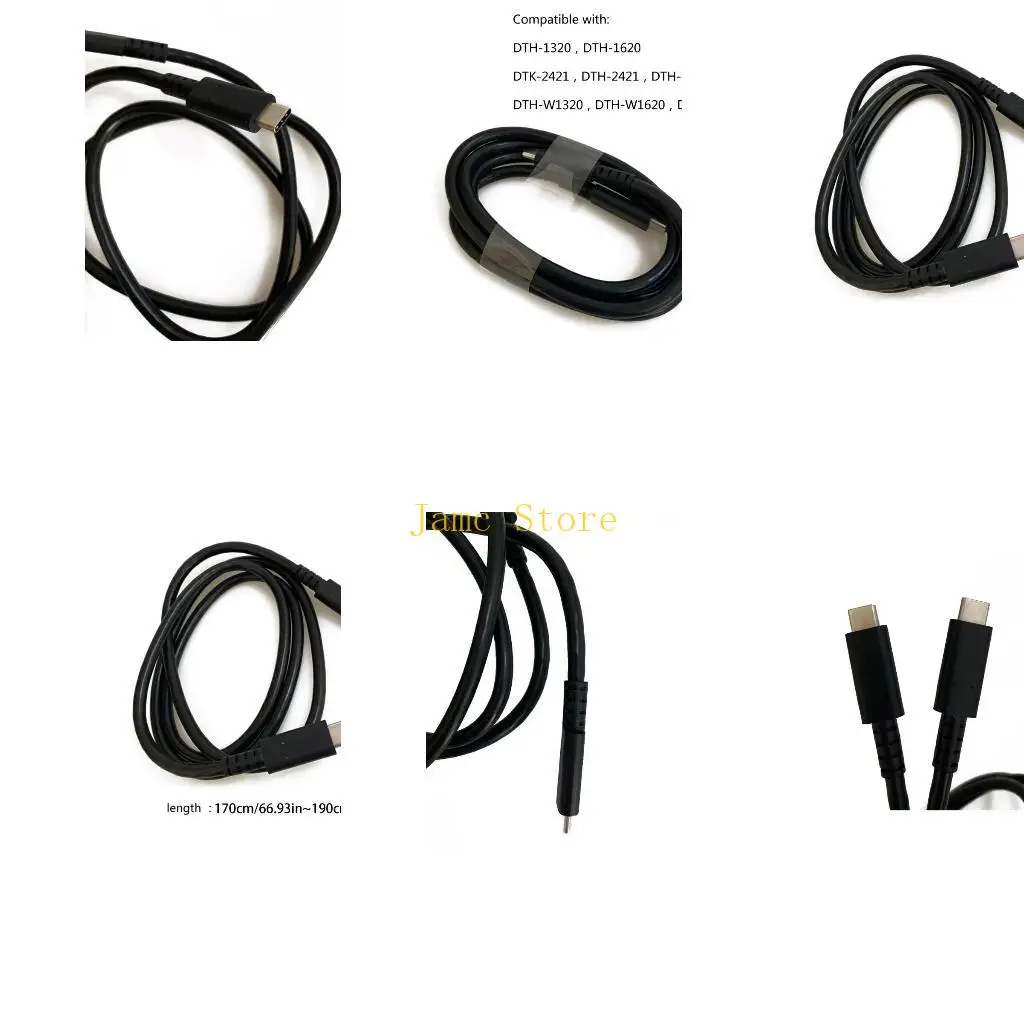 LX0B USB Type-C Cable for Digital Drawing Tablet DTH-1320 1620