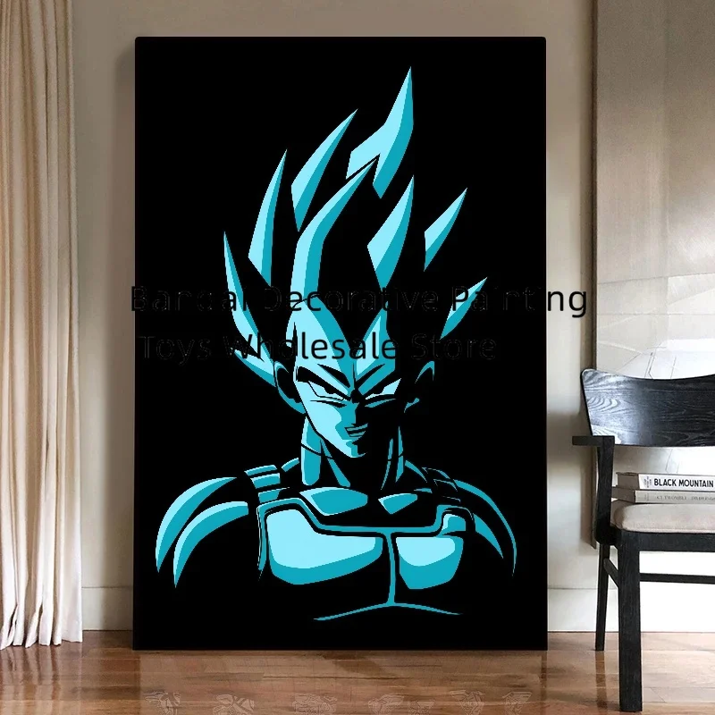 Bandai Poster Classic Anime Picture Dragon Ball Z Goku Canvas Painting No Frame Home Decor for Living Room Boy Bedroom Wall ATr