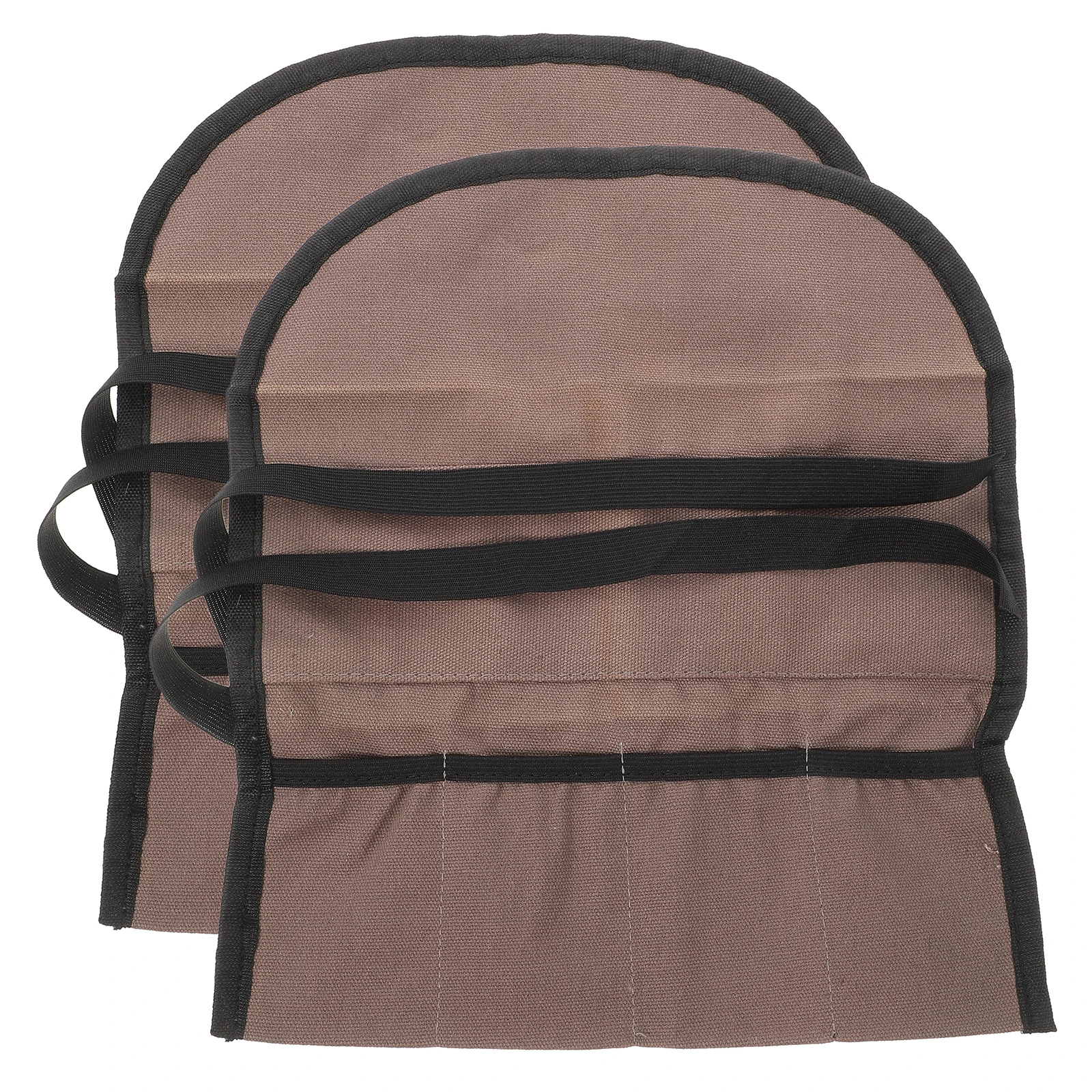 2pcs Tool Storage Bag Canvas Pouch Organizer Detachable Pocket Roll Up Bag Heavy Duty Multi Purpose Storage Tools Craftsmen
