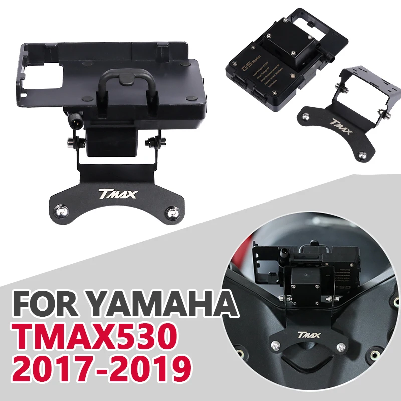 

Motorcycle Smartphone Support GPS Phone Stand Navigation Plate Expansion Mount For YAMAHA TMAX530 T-MAX TMAX 530 2017 2018 2019