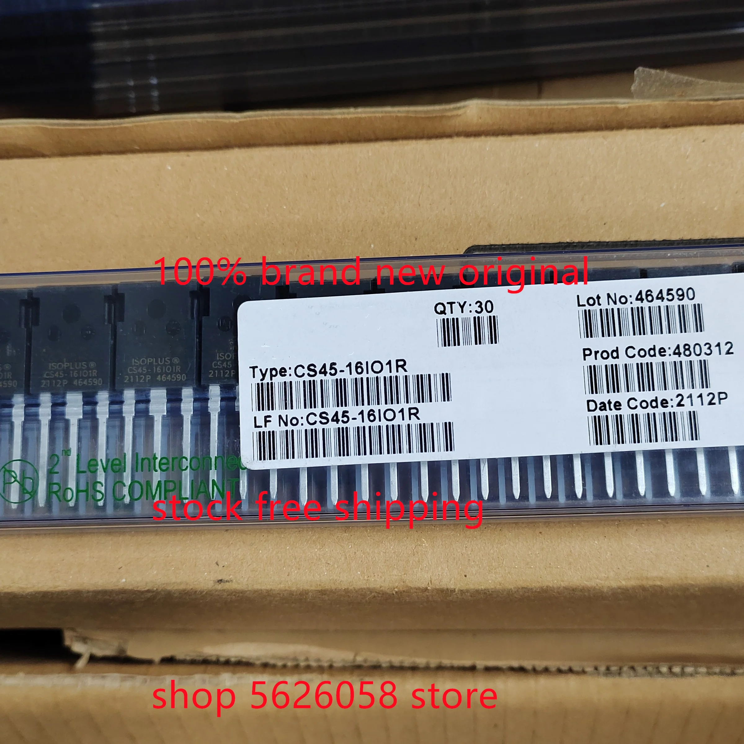 CS45-16IO1R HGTG10N120BND 10N120BND TO247 2PCS-30PCS/LOT 100% brand new original package stock