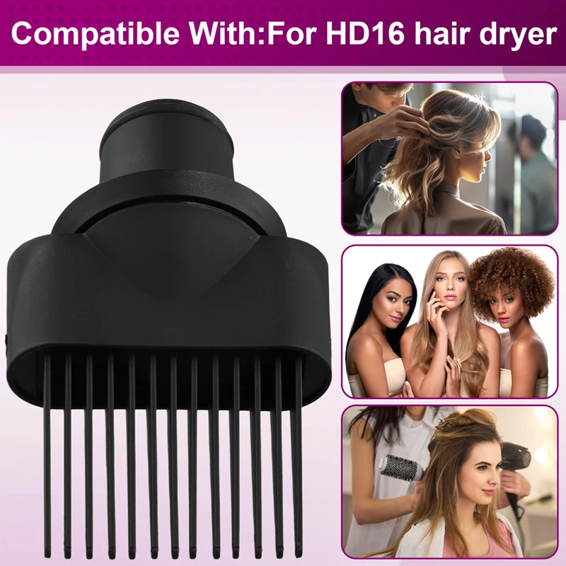 Para acessório de pente de dente largo Dyson adequado para secador de cabelo supersônico Dyson, bico de encaixe solto HD16