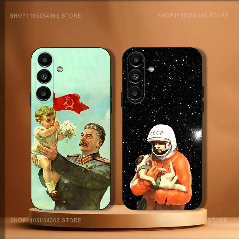 

Russians U-USSR CCCPS Phone Case For Samsung Galaxy A20,A21s,A22,A31,A32,A52,A53,A72,73,A80 Soft Black Cover